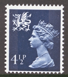 SG  W18 4½p Blue