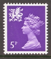 SG  W19 5p Violet.