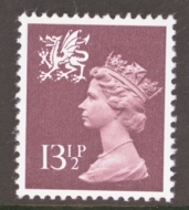 SG  W33 13½p Brown