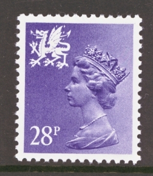 SG  W63 28p Violet.