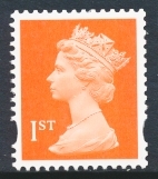 SG 1667a 1st Orange 2B Perf 14