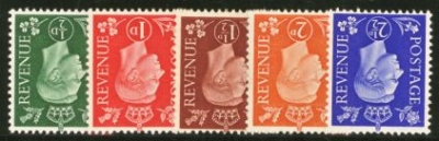 1937 Set Of 5 Inverted