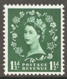 SG 517 1½d green