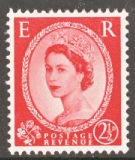 SG 544b 2½d red (Type 2)