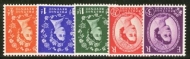 1958 Set Of 5 Inverted