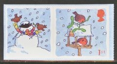 LS14 2003 Winter Robins stamp