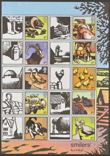 LS22 2005 Farm Animals Half Sheet