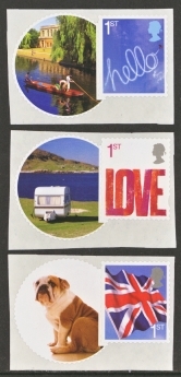 2008 Wrote to Say 3 stamps ex smilers LS45