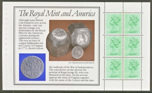 X899ma 12½p x 6 Royal mint pane